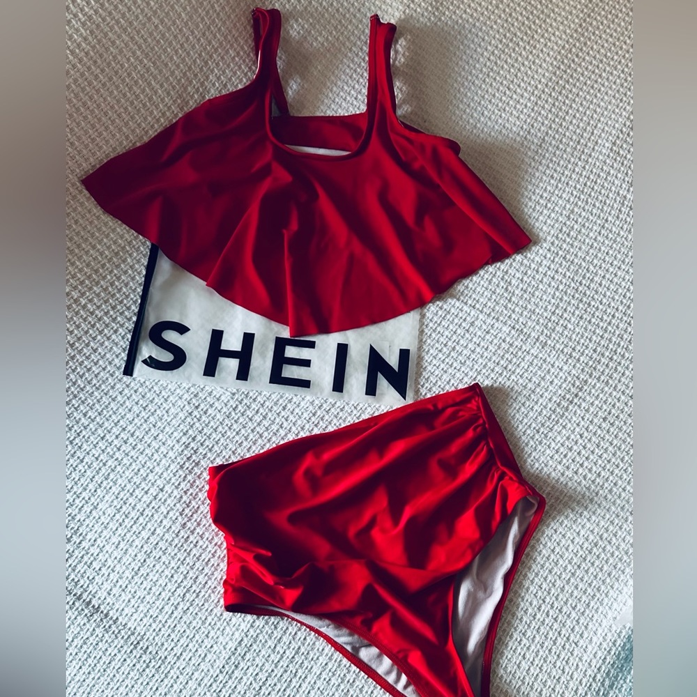 SHEIN 2-Piece RED Swimsuit 👙
